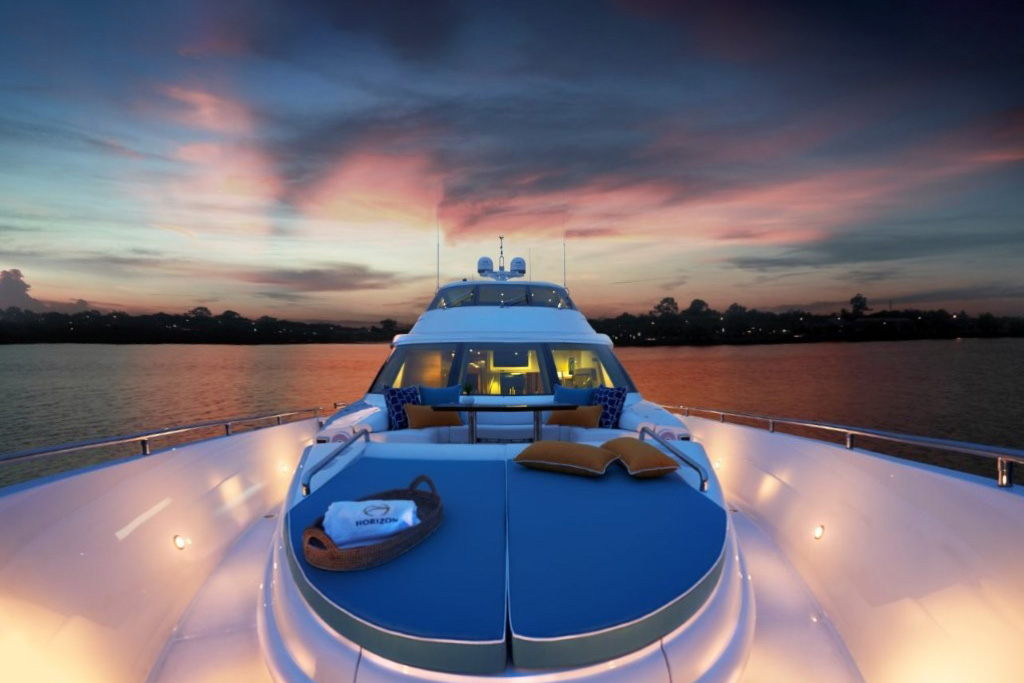 Diamond Seas Superyacht at Sunset