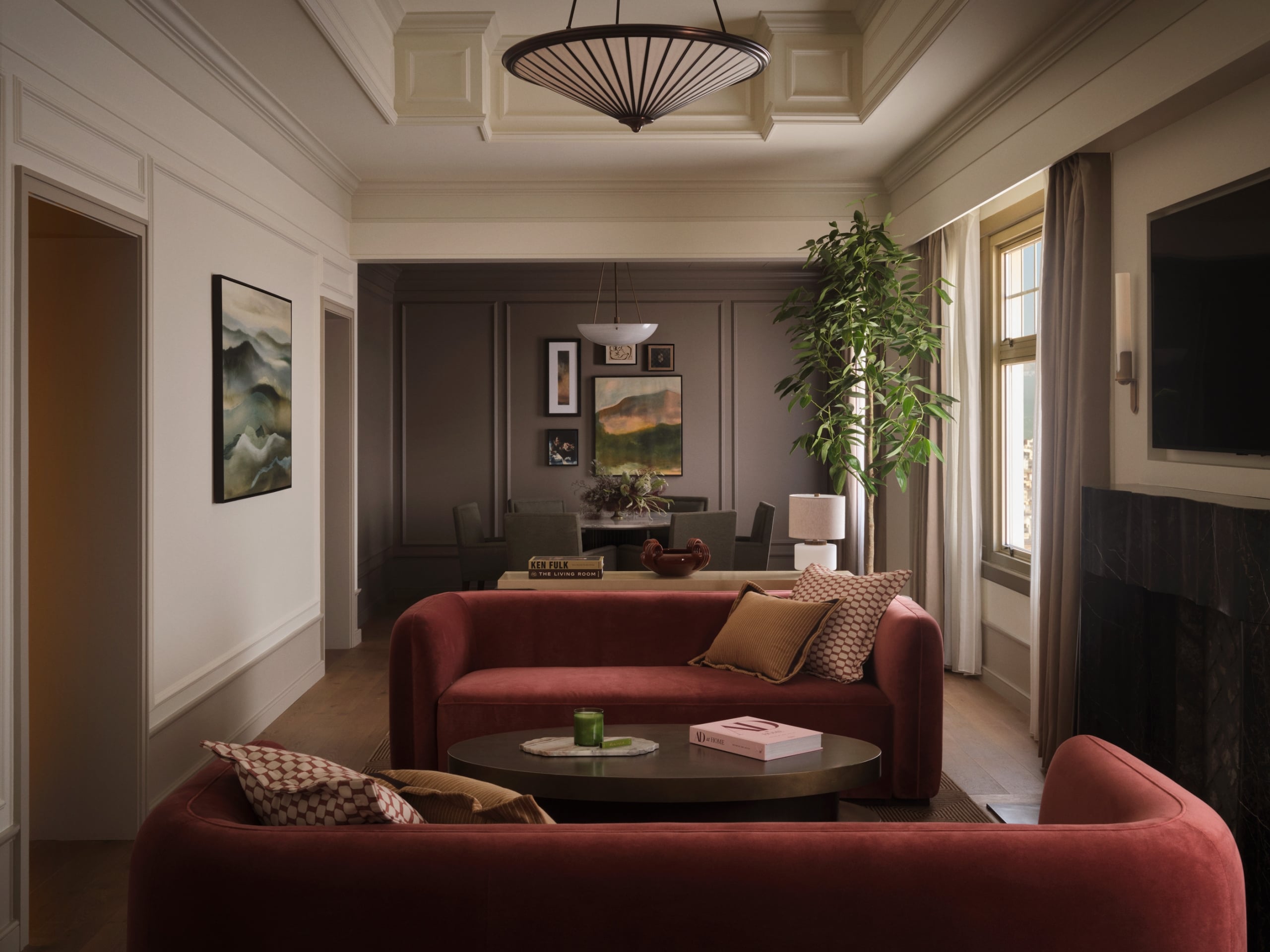 huntington hotel penthouse living room