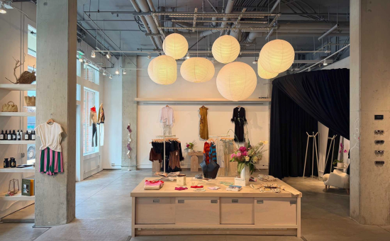 The interior of the concept store deMain