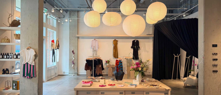 The interior of the concept store deMain